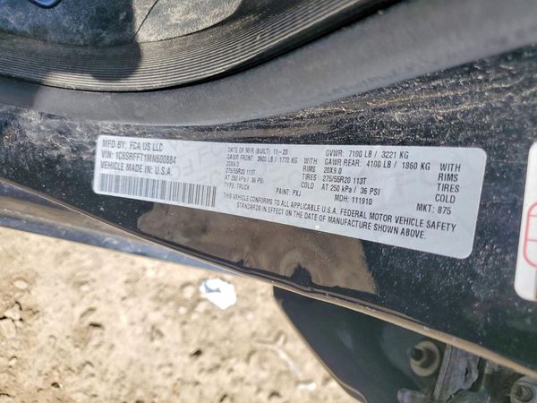 2021 RAM 1500