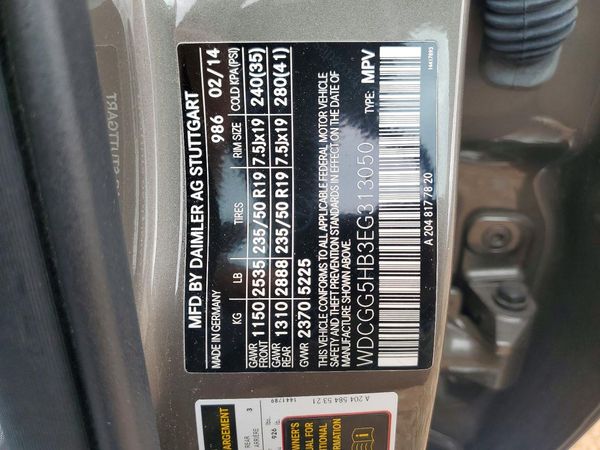 2014 MERCEDES-BENZ GLK GLK350