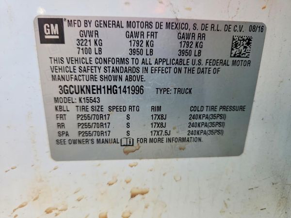 2017 CHEVROLET SILVERADO Work Truck/LS/Fleet/Base