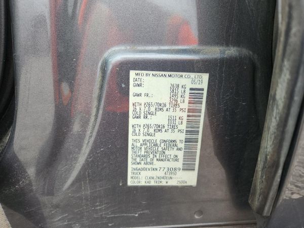 2019 NISSAN FRONTIER