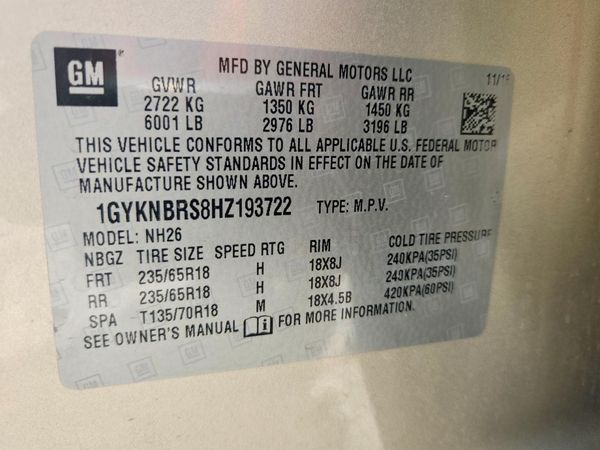 2017 CADILLAC XT5 Luxury