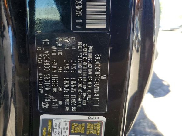 2017 KIA SEDONA