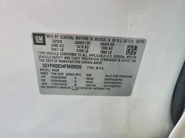2015 CADILLAC SRX Premium