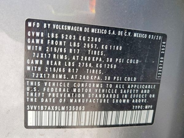 2020 VOLKSWAGEN TIGUAN