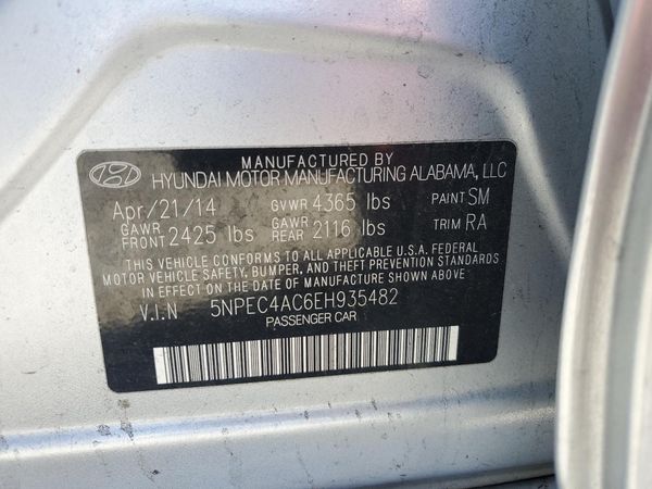 2014 HYUNDAI SONATA
