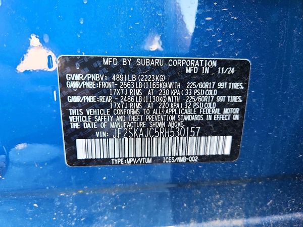 2024 SUBARU FORESTER Wilderness