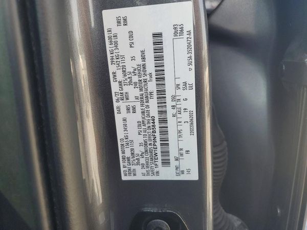 2022 FORD F150 SuperCrew