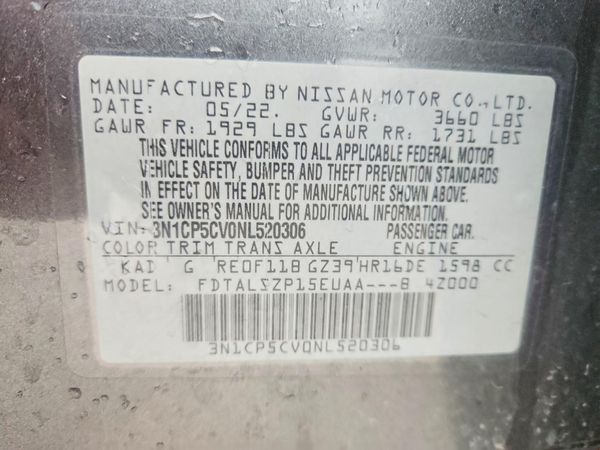 2022 NISSAN KICKS SV