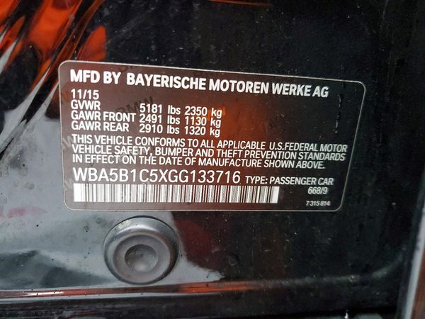 2016 BMW 535