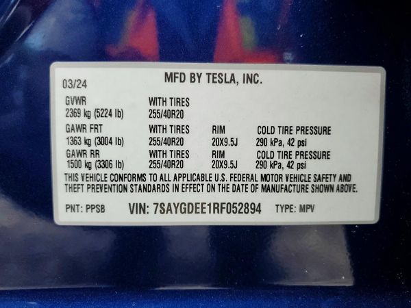 2024 TESLA MODEL Y
