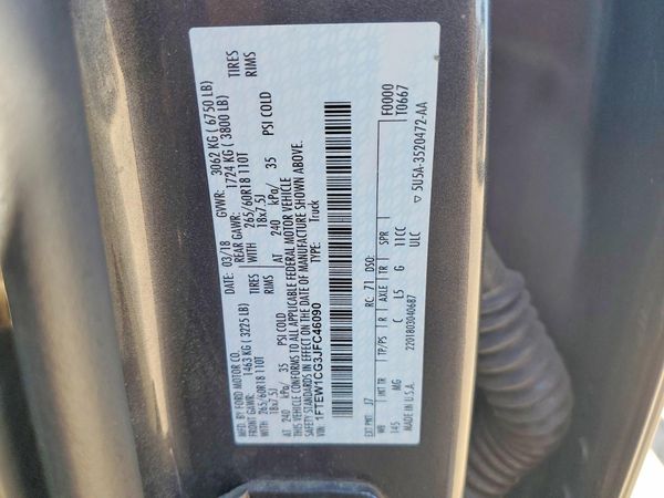 2018 FORD F150
