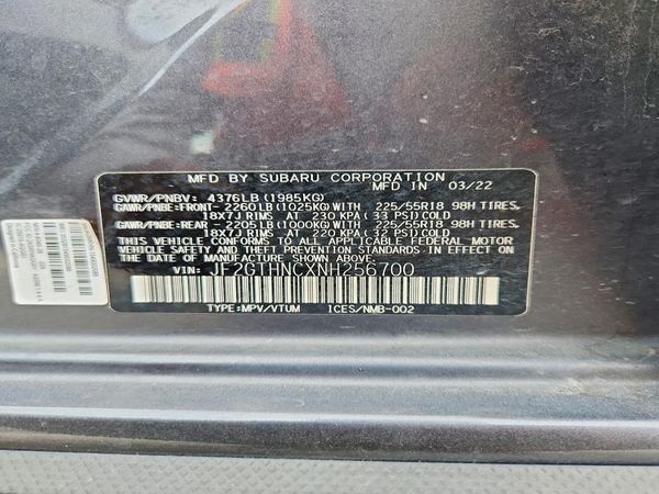 2022 SUBARU CROSSTREK Limited