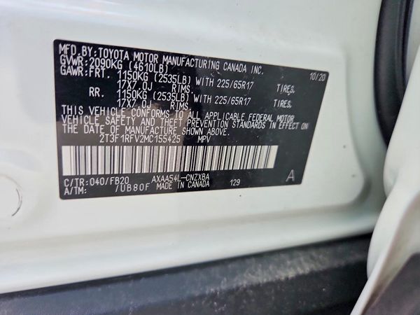 2021 TOYOTA RAV4 LE