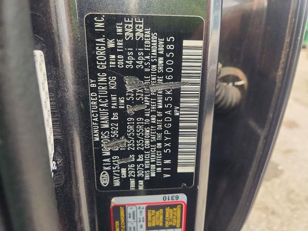 2019 KIA SORENTO L, LX, S