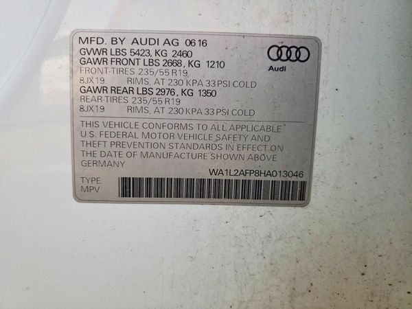 2017 AUDI Q5 quattro Premium Plus