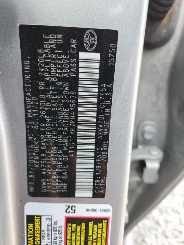 2021 TOYOTA CAMRY SE