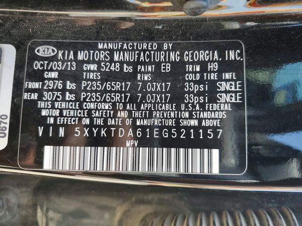 2014 KIA SORENTO Base/ LX