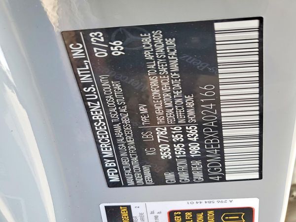2023 MERCEDES-BENZ EQS SUV EQS580 4MATIC