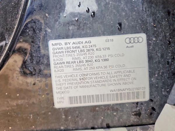 2018 AUDI Q5 quattro Premium Plus
