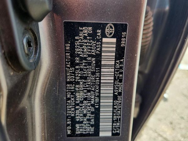 2015 TOYOTA CAMRY