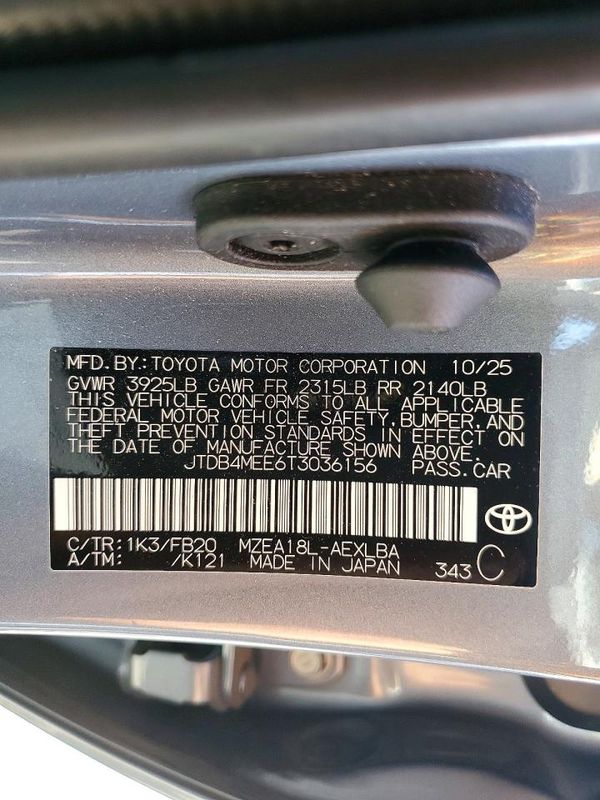 2026 TOYOTA COROLLA