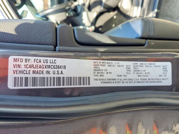 2021 JEEP GRAND CHEROKEE Laredo