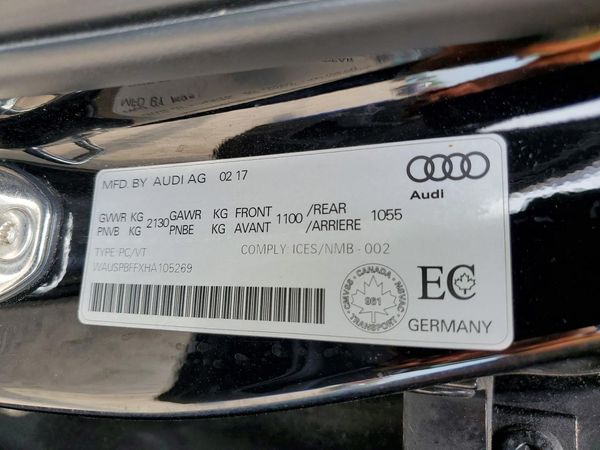 2017 AUDI A3 e-tron Prestige — VINS
