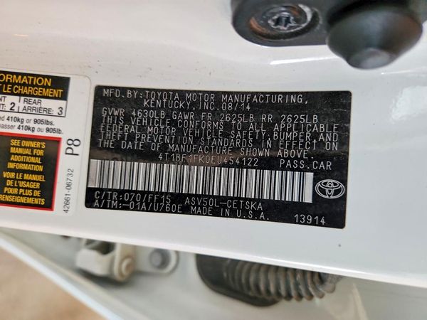 2014 TOYOTA CAMRY