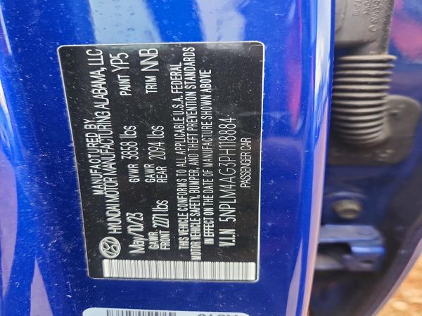 2023 HYUNDAI ELANTRA SEL — VINS