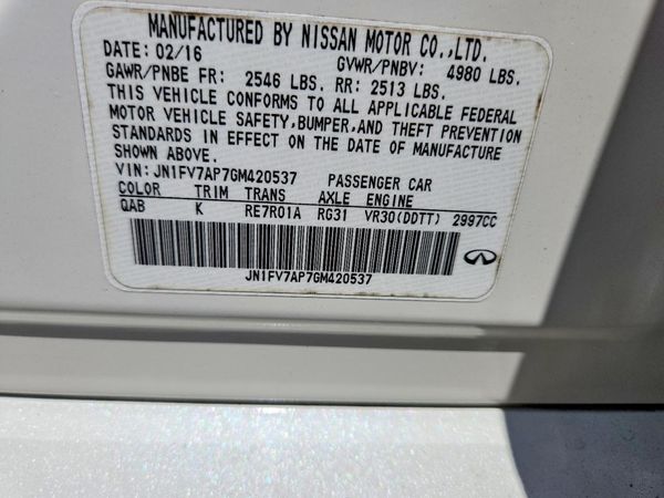 2016 INFINITI Q50