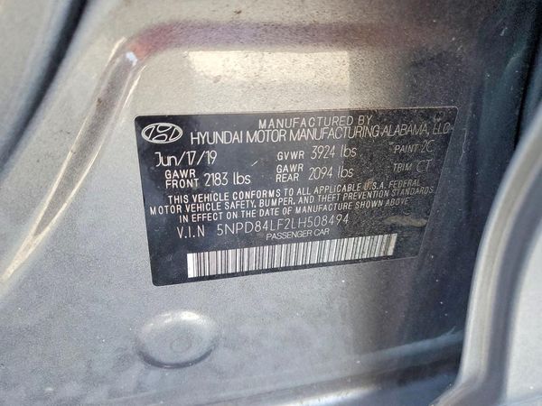 2020 HYUNDAI ELANTRA
