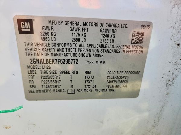 2015 CHEVROLET EQUINOX
