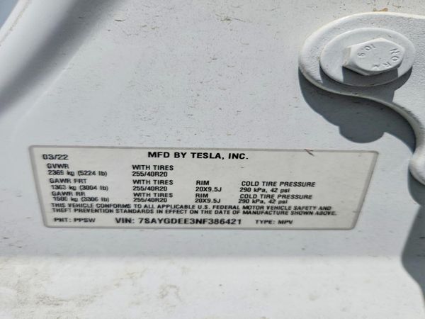 2022 TESLA MODEL Y