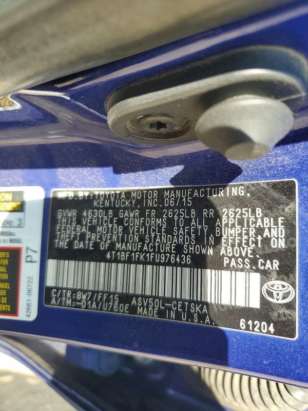 2015 TOYOTA CAMRY