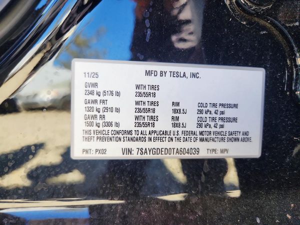 2026 TESLA MODEL Y