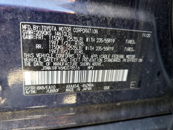 2021 TOYOTA RAV4 XLE Premium