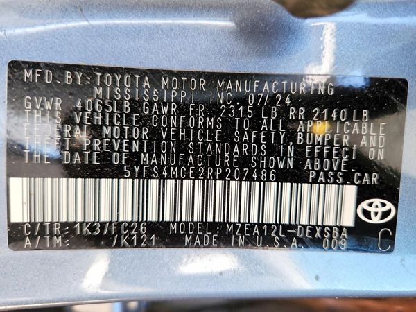 2024 TOYOTA COROLLA