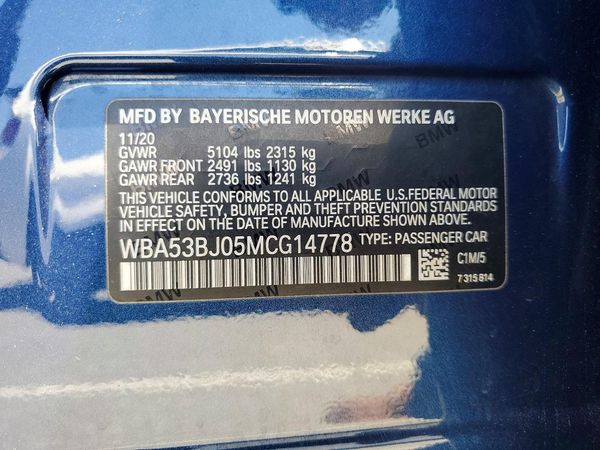 2021 BMW 540