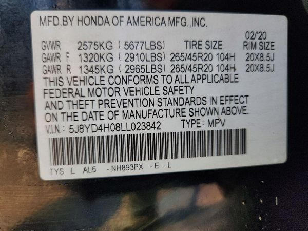 2020 ACURA MDX SH-AWD A-SPEC