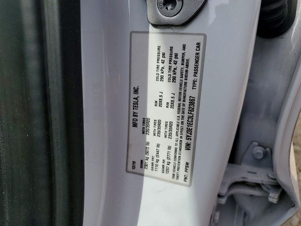 2020 TESLA MODEL 3