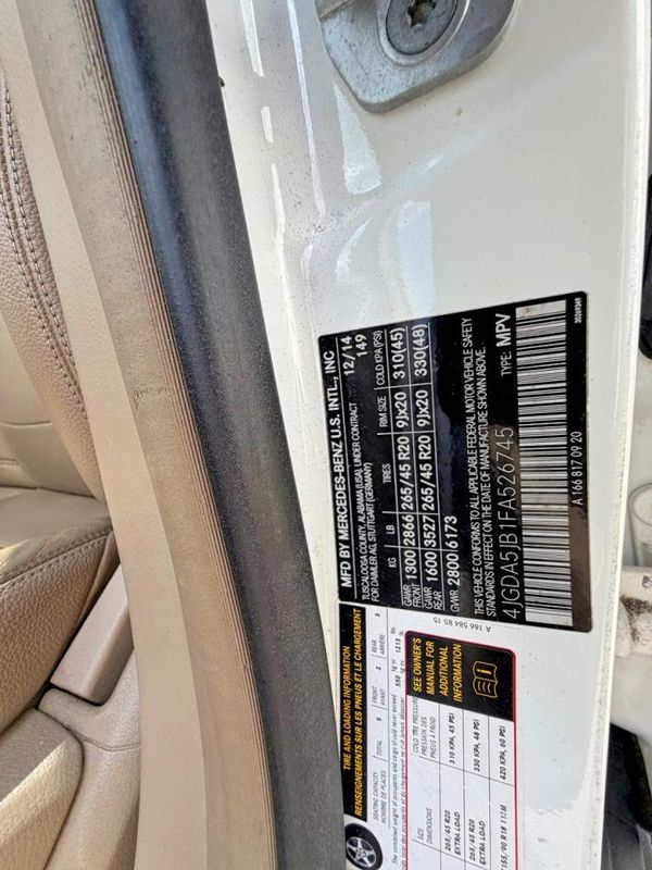 2015 MERCEDES-BENZ ML ML350