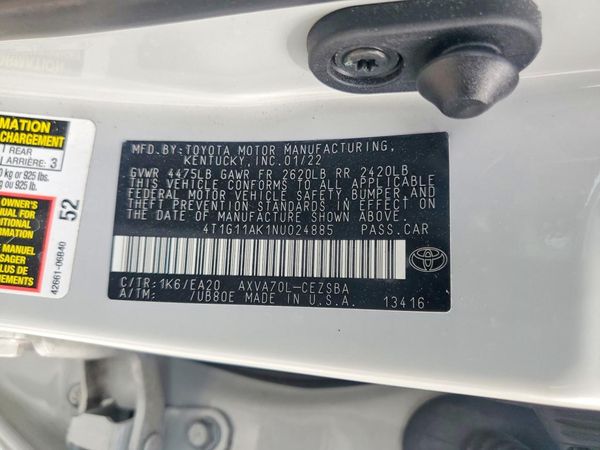 2022 TOYOTA CAMRY