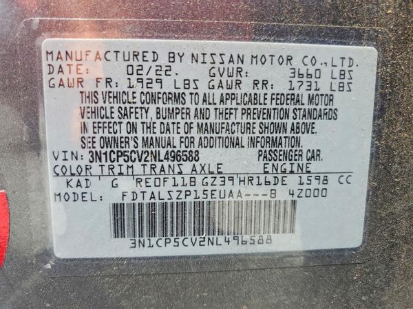2022 NISSAN KICKS SV