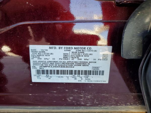2019 FORD EDGE