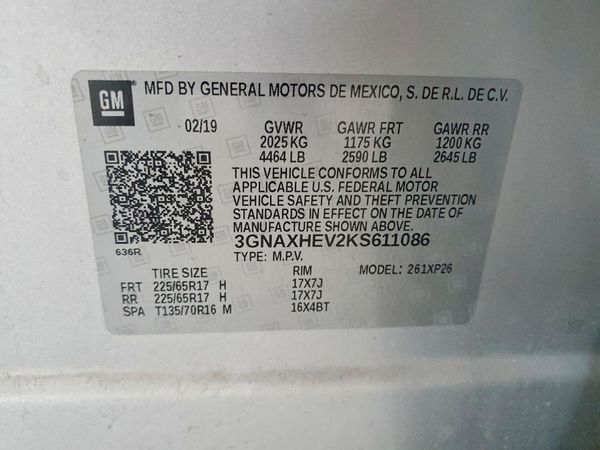 2019 CHEVROLET EQUINOX LS