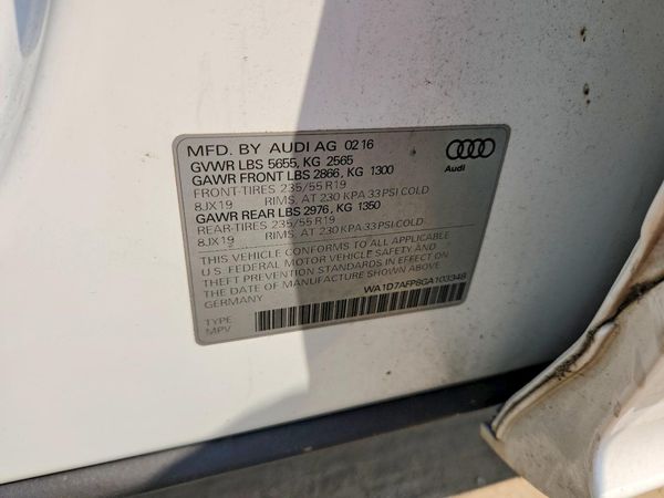 2016 AUDI Q5