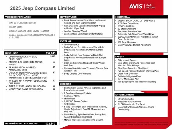 2025 JEEP COMPASS Limited