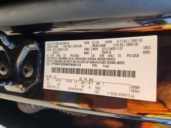 2019 FORD F150