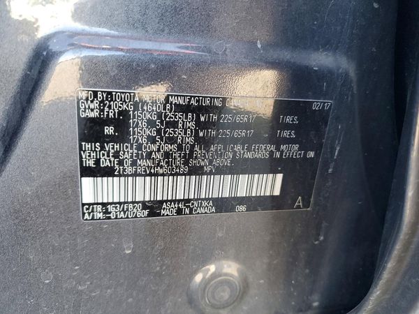 2017 TOYOTA RAV4 LE