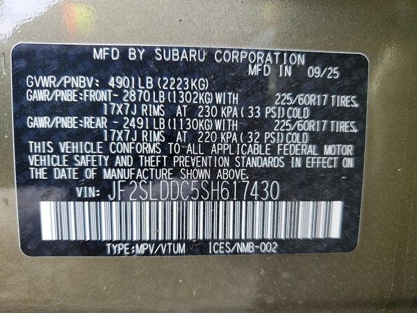 2025 SUBARU FORESTER Premium